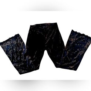 Girls art class velour flare leg with lettuce edges leggings size 10/12 Large